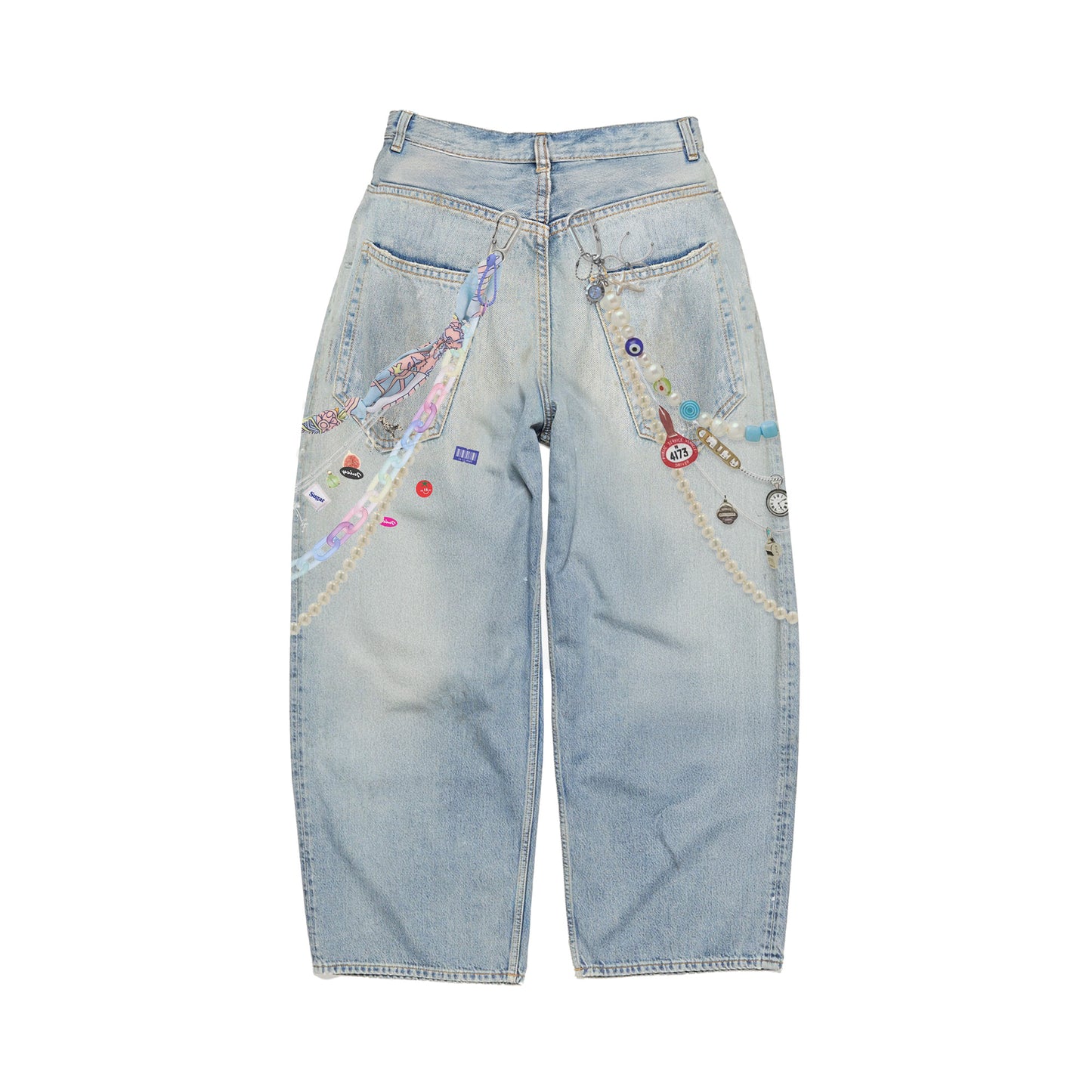 Jean Balloon Key Chain
