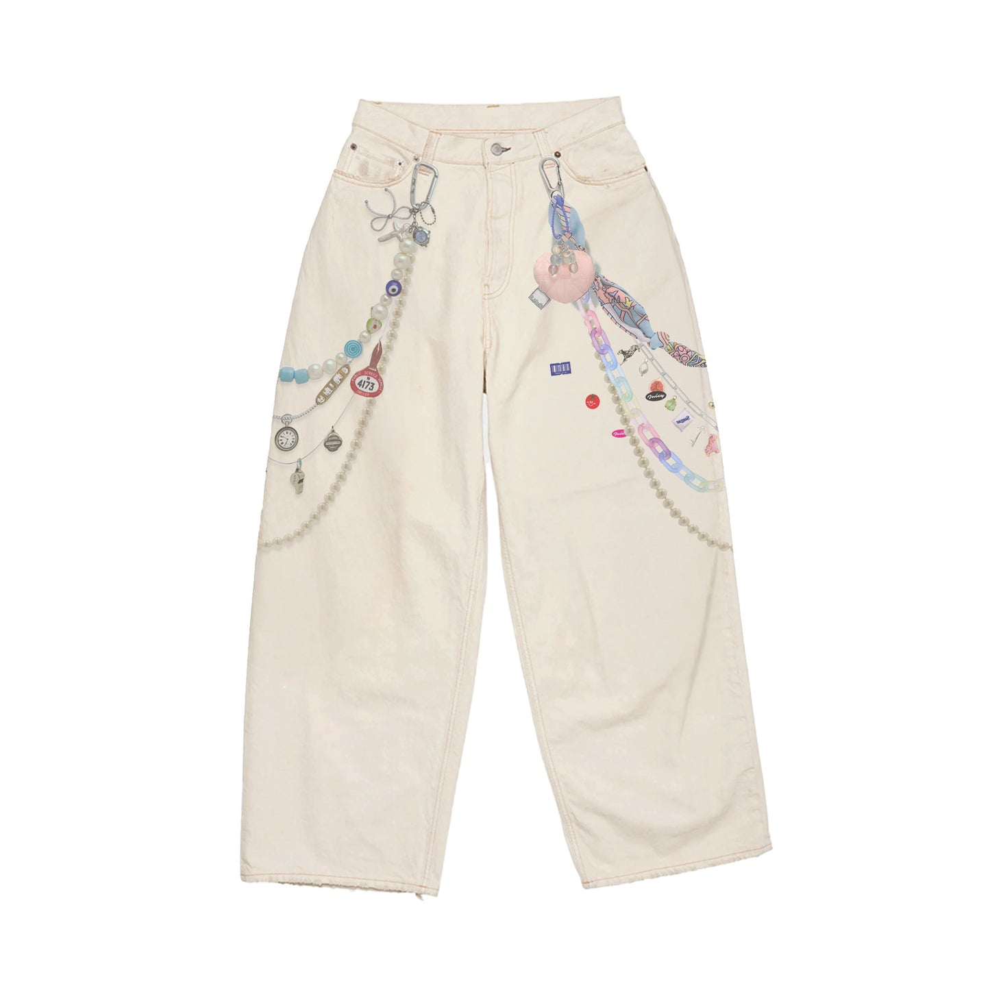 Jean Balloon Key Chain