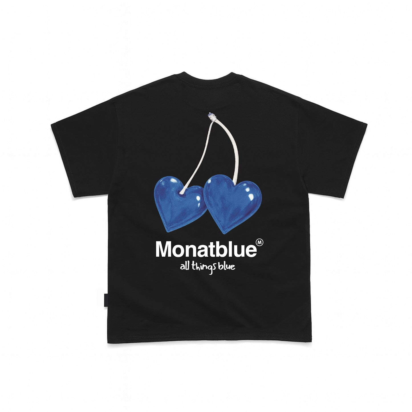 T-shirt Blue Cherry Heart