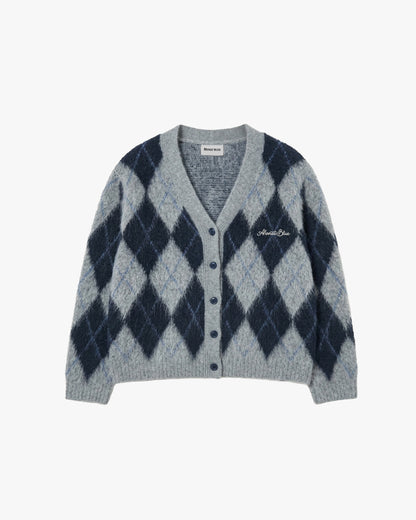 Argyle Mist Cardigan