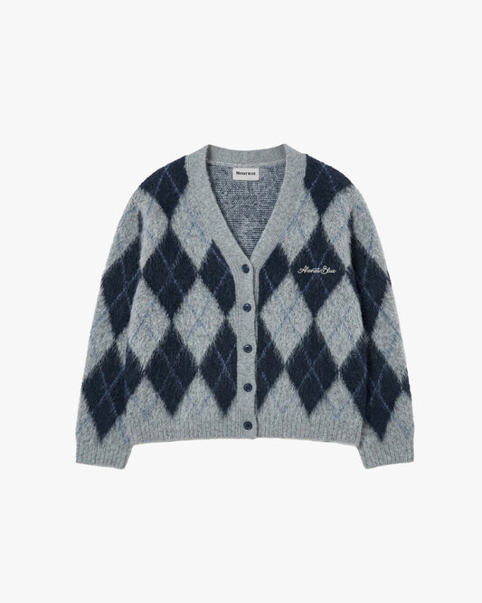Argyle Mist Cardigan