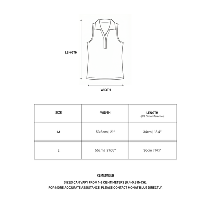 Heart-Embroidered Polo Tanktop