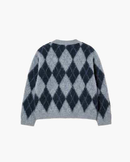 Argyle Mist Cardigan