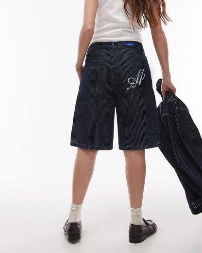 Short Denim Raw Pinstripe Heritage