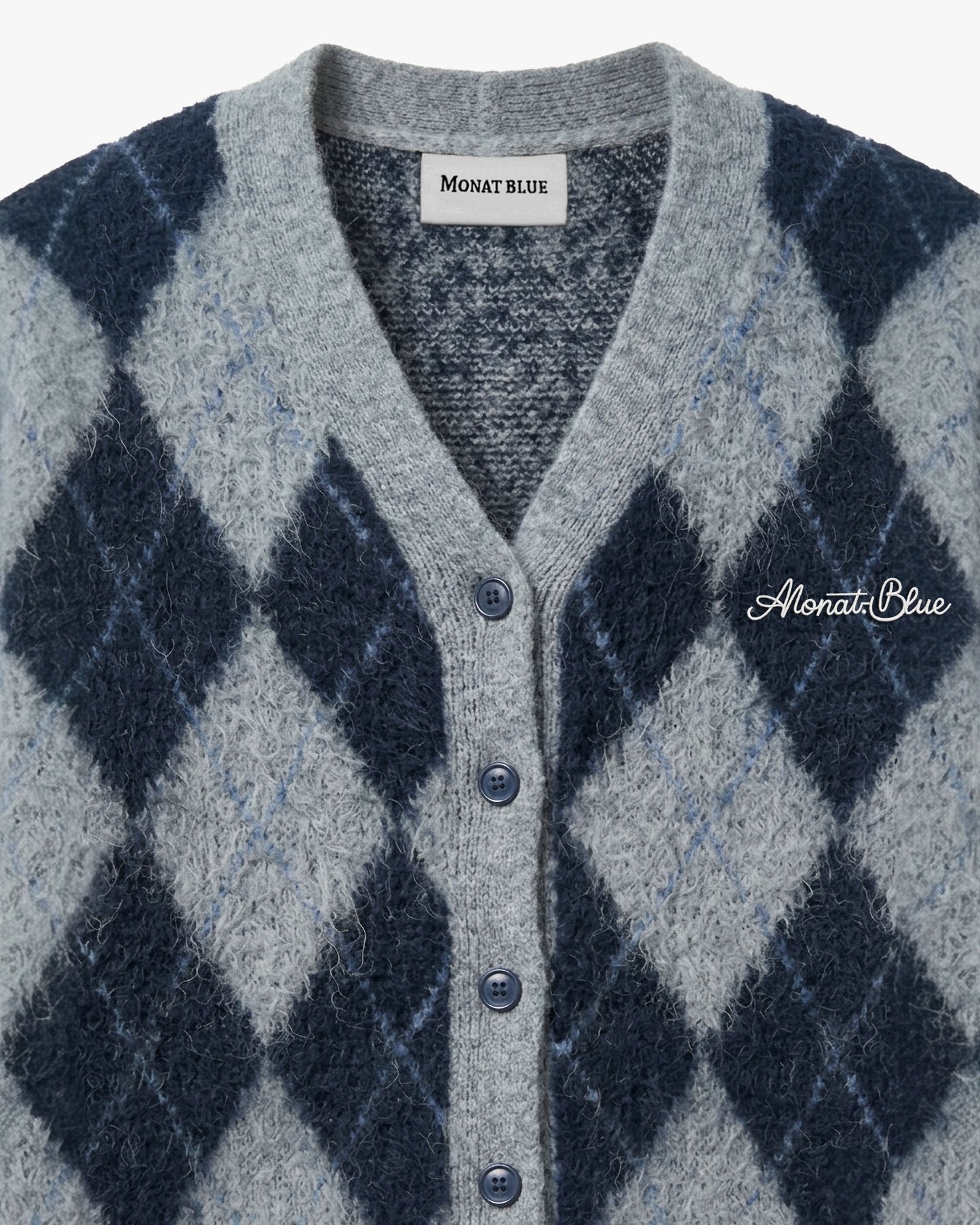 Argyle Mist Cardigan