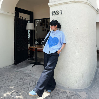 SHIRT Caro Blue Heart