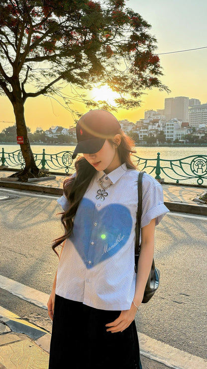 SHIRT Caro Blue Heart