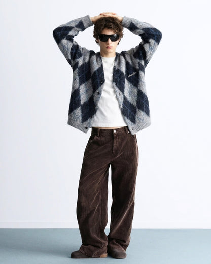 Argyle Mist Cardigan