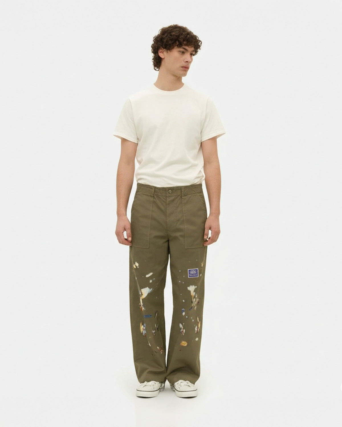 Pants Kaki Oil Pantings 606