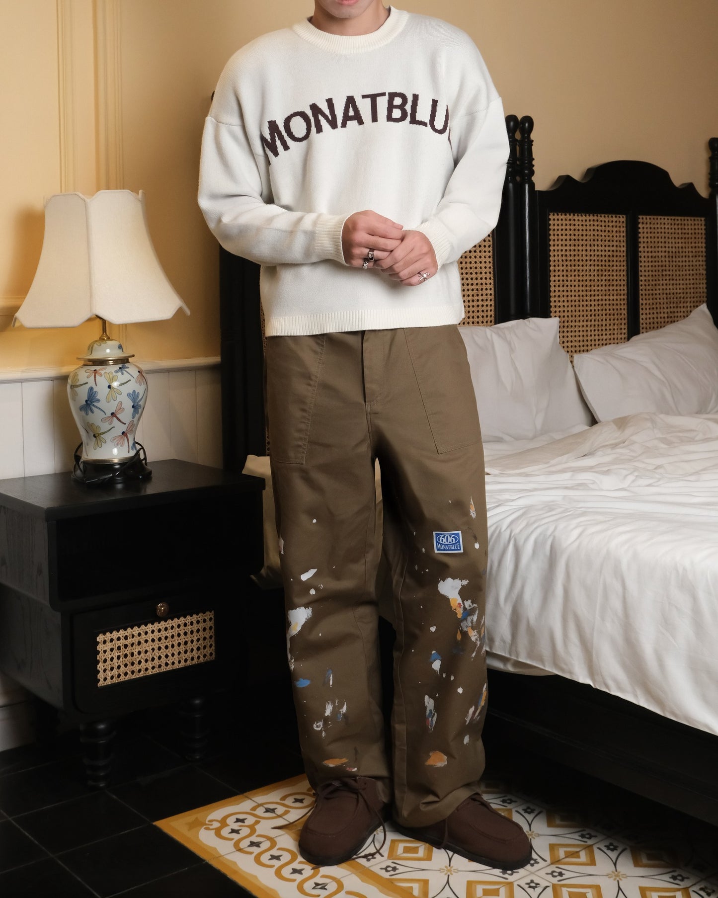 Pants Kaki Oil Pantings 606