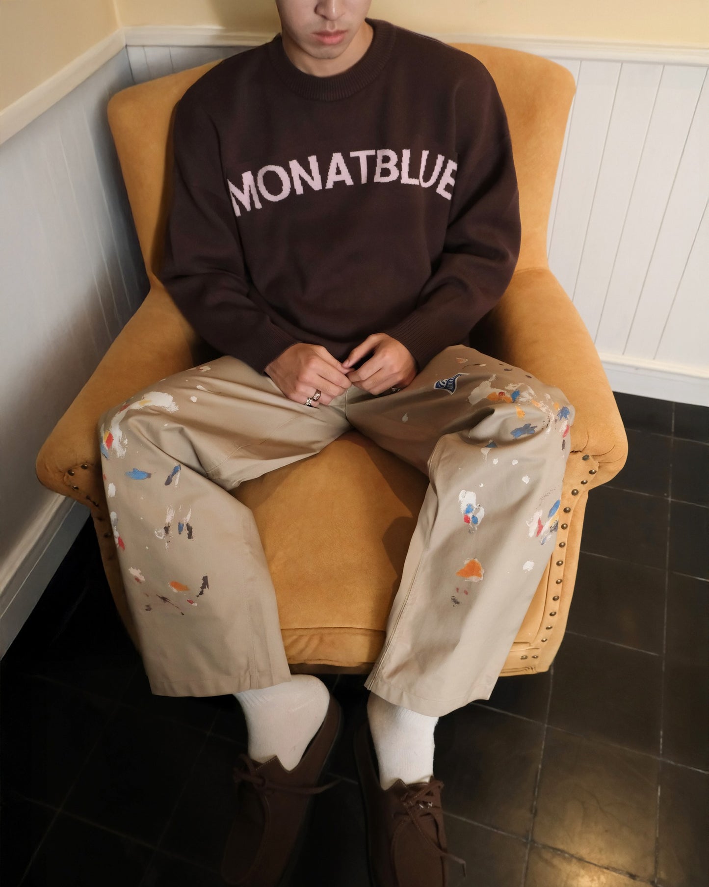 Pants Kaki Oil Pantings 606