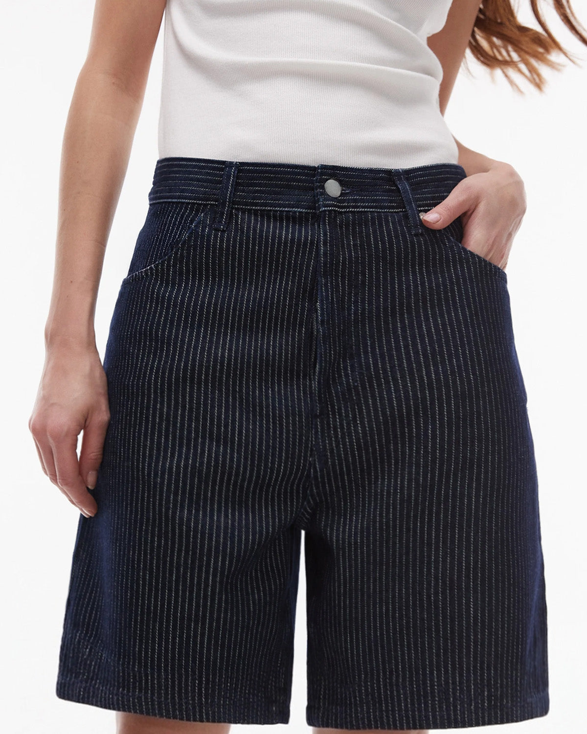 Short Denim Raw Pinstripe Heritage