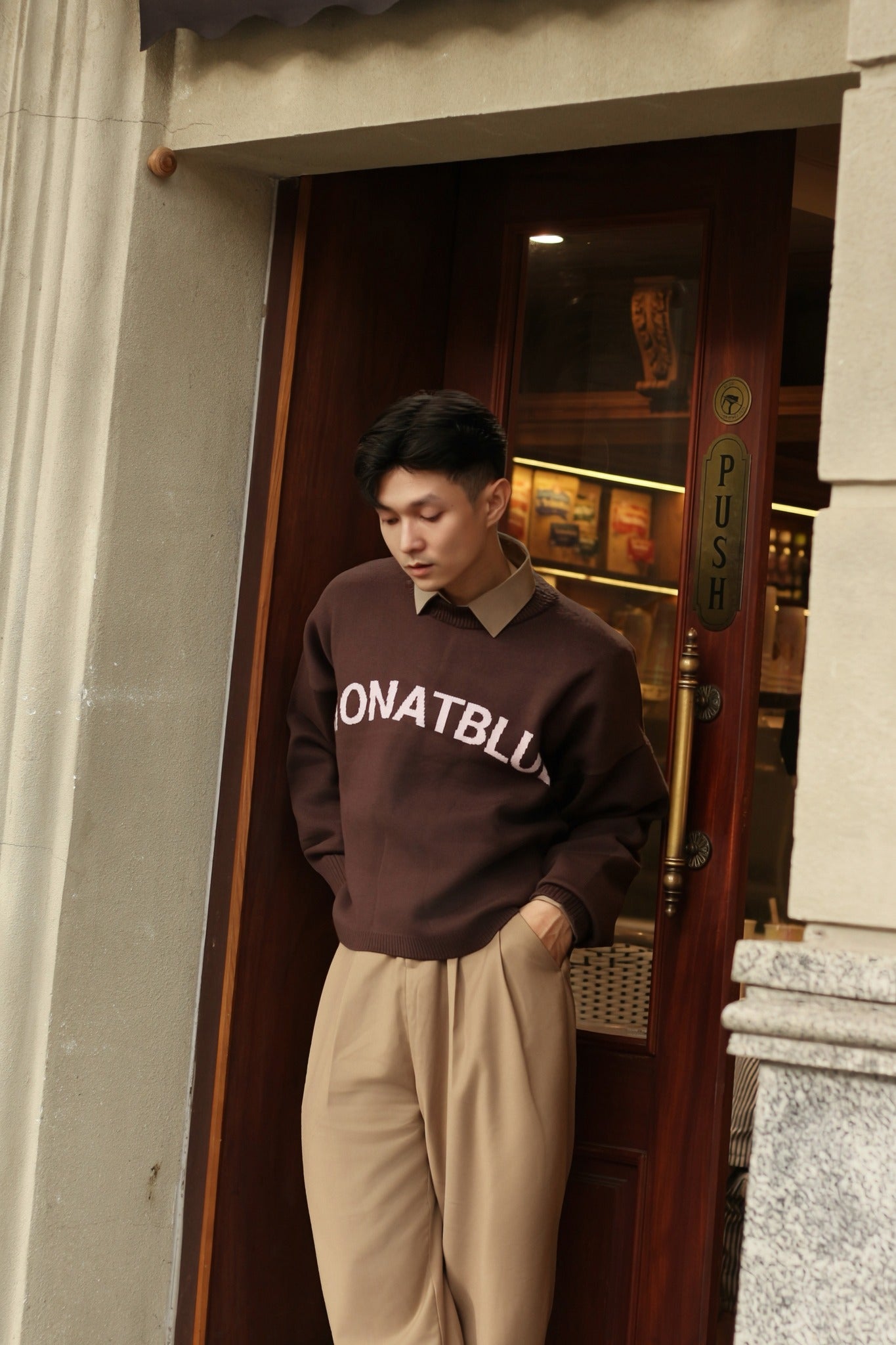 Knit Signature Monatblue