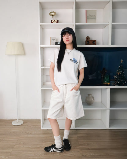T-shirt Blue Cherry Heart