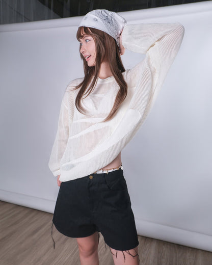Waffle Knit Sweater