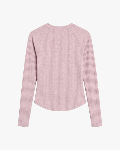Fit Longsleeves Top - Pink