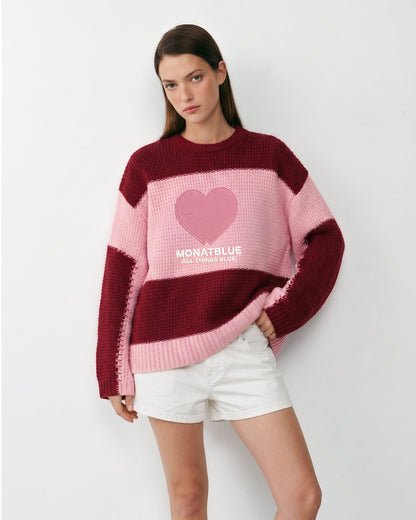 Lovestruck Knit Sweater - RED