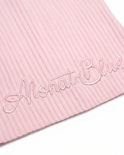 Heart-Embroidered Polo Tanktop