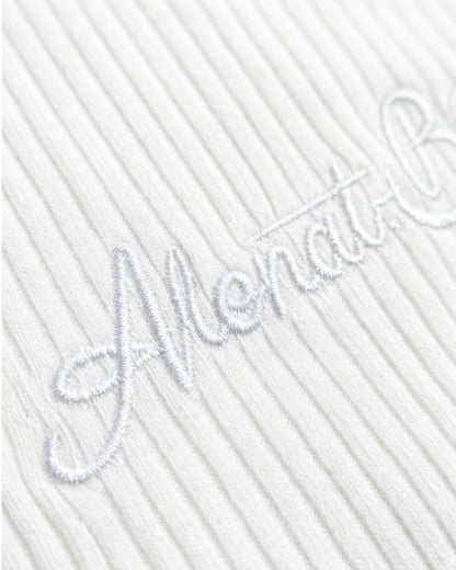 Heart-Embroidered Polo Tanktop