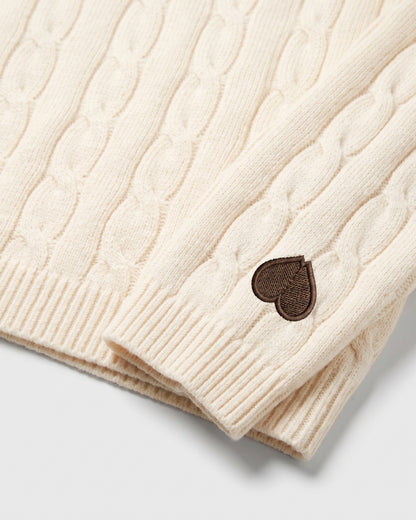 CHERISH Knit Polo - Cream