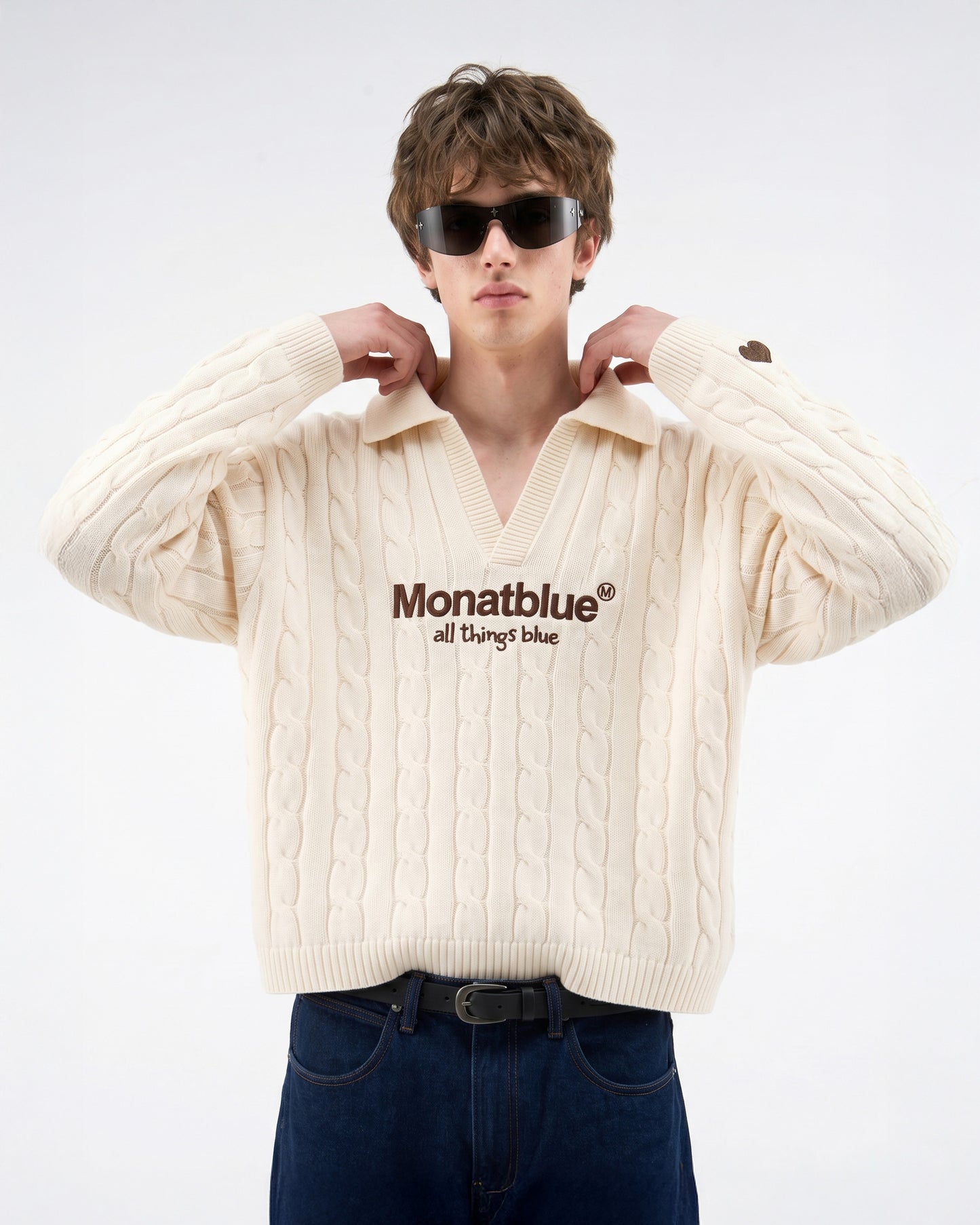 CHERISH Knit Polo - Cream