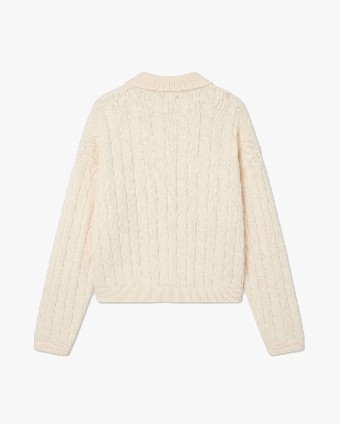 CHERISH Knit Polo - Cream