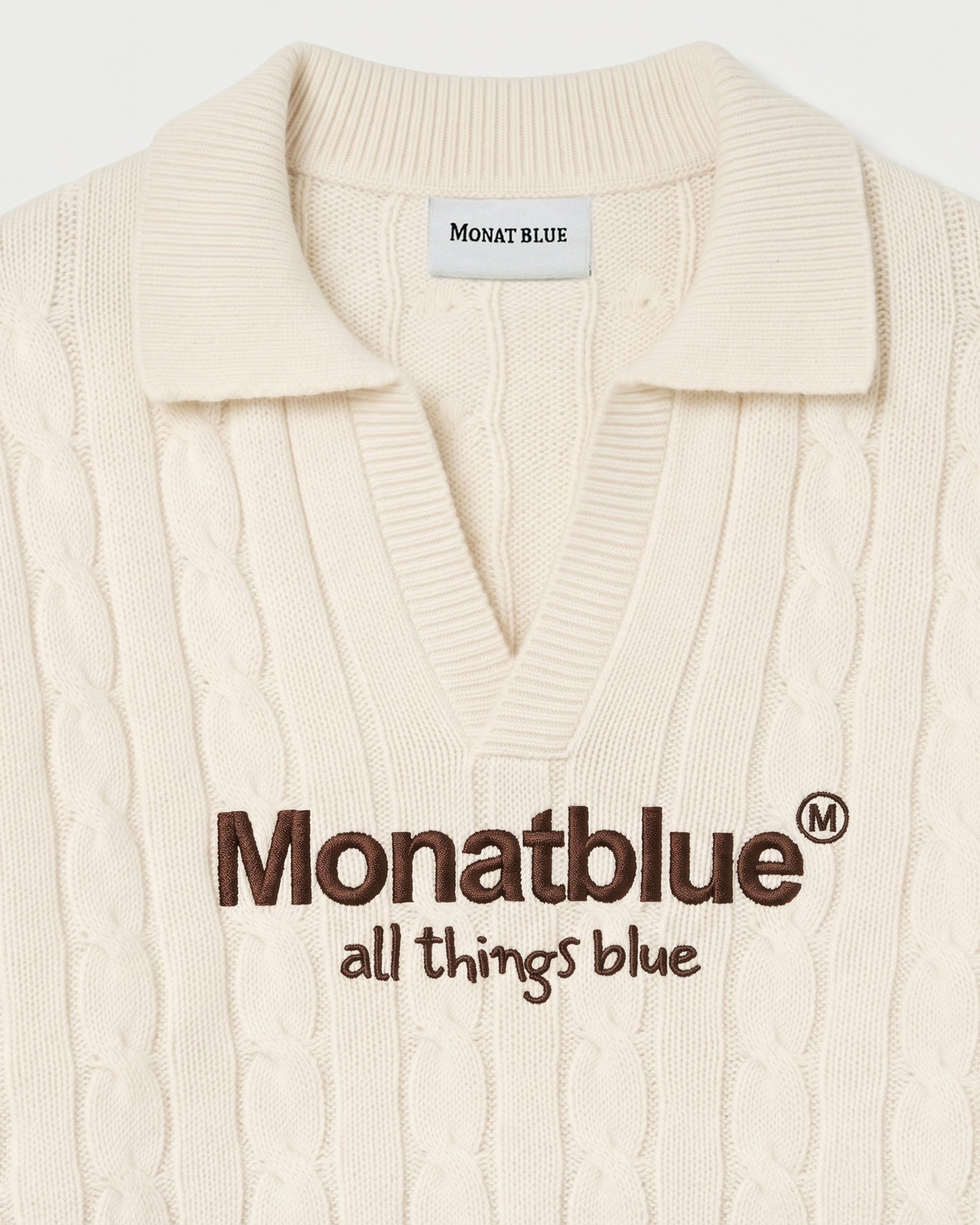 CHERISH Knit Polo - Cream