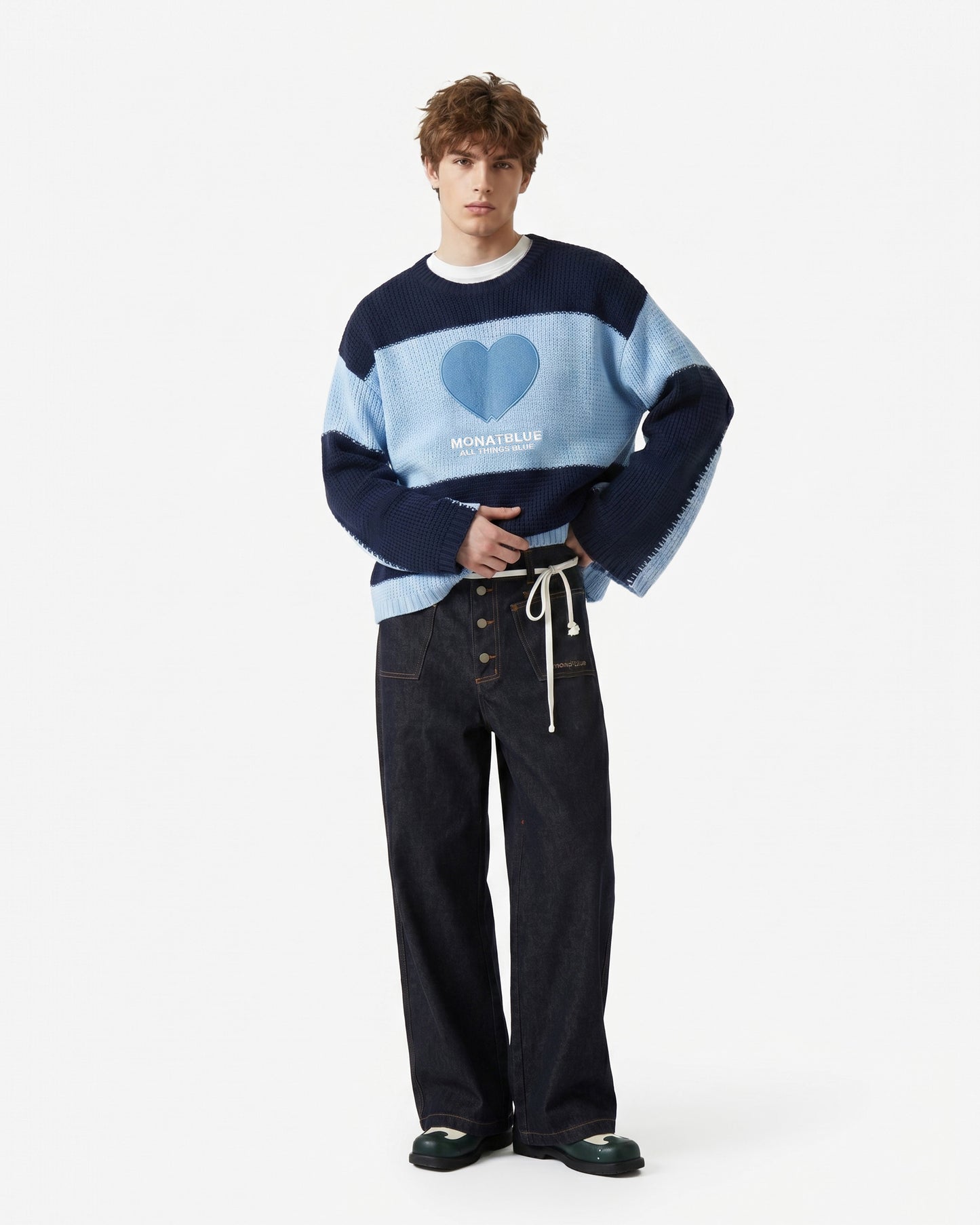 Lovestruck Knit Sweater - BLUE