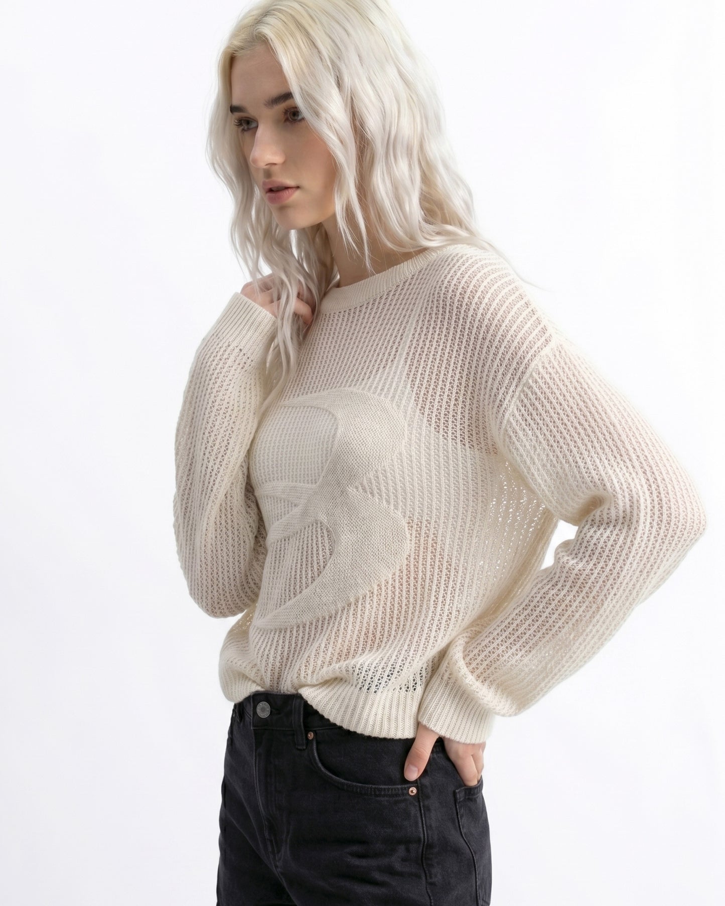 Waffle Knit Sweater