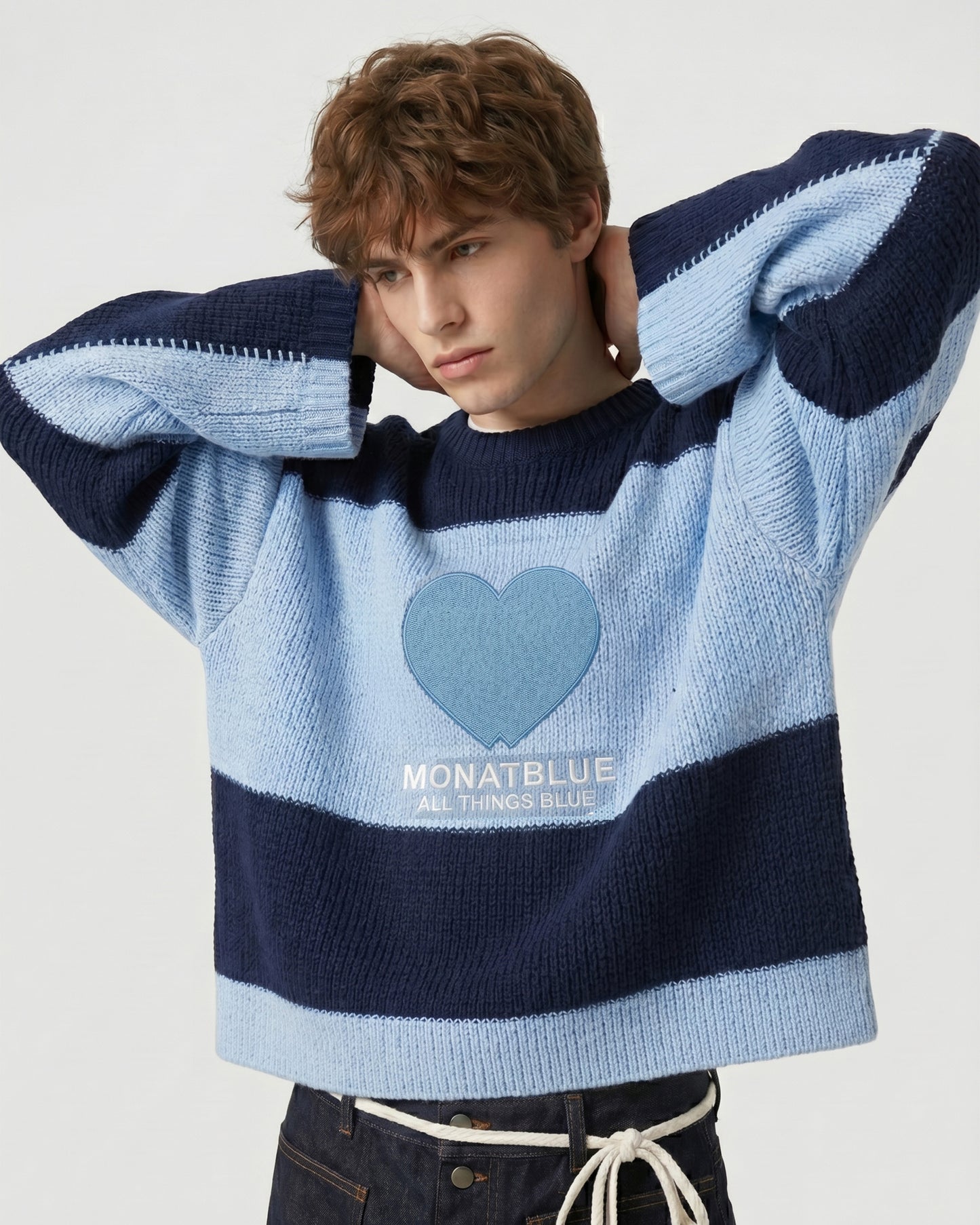 Lovestruck Knit Sweater - BLUE