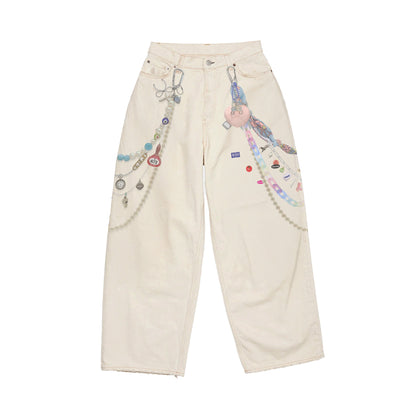 Jean Balloon Key Chain