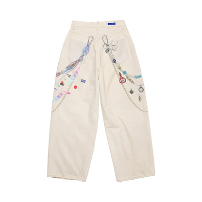 Jean Balloon Key Chain