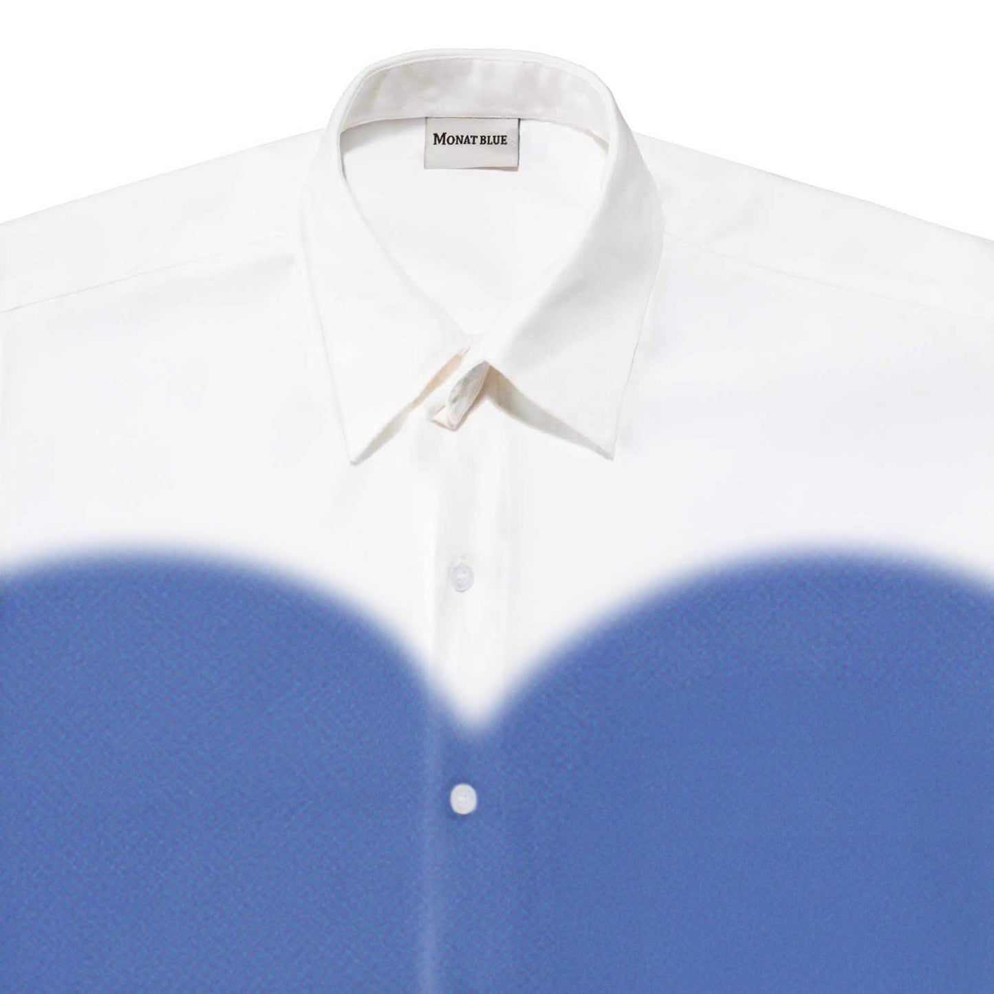 SHIRT White Boxy Blue Heart