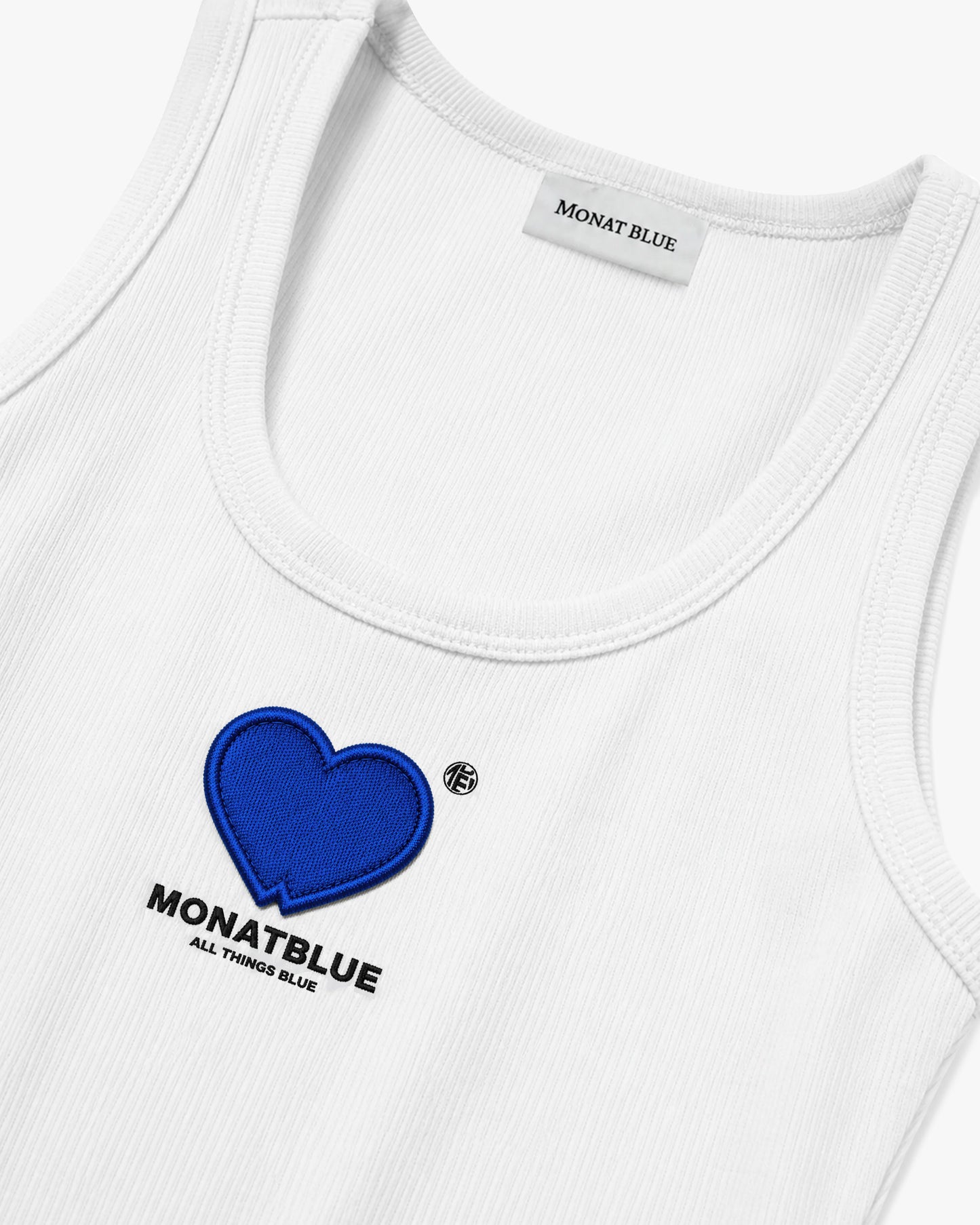 White Twin Heart Tanktop