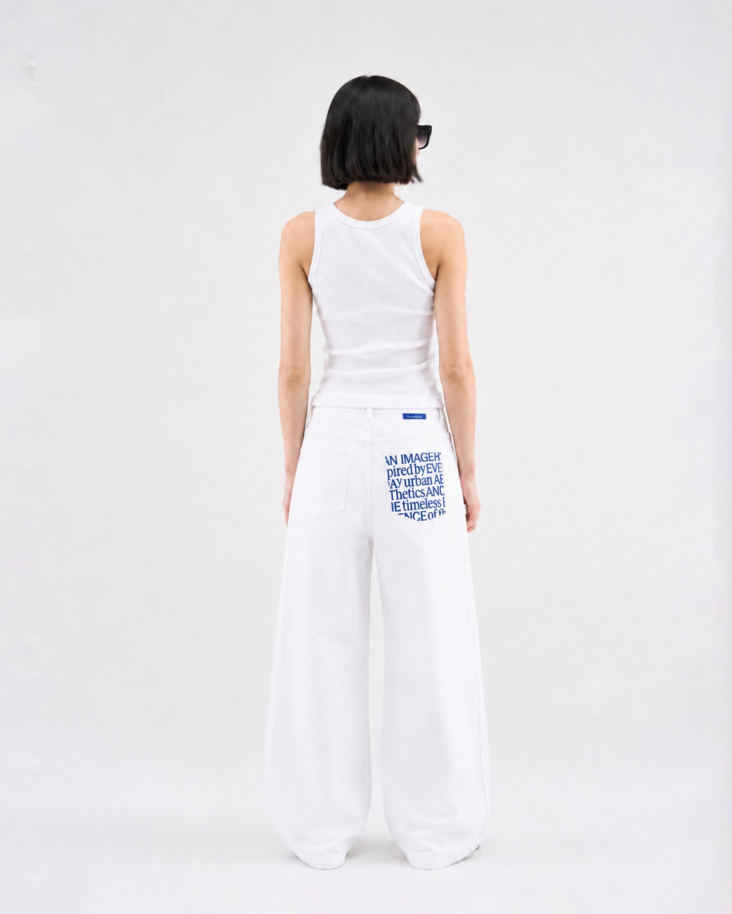 White Twin Heart Tanktop