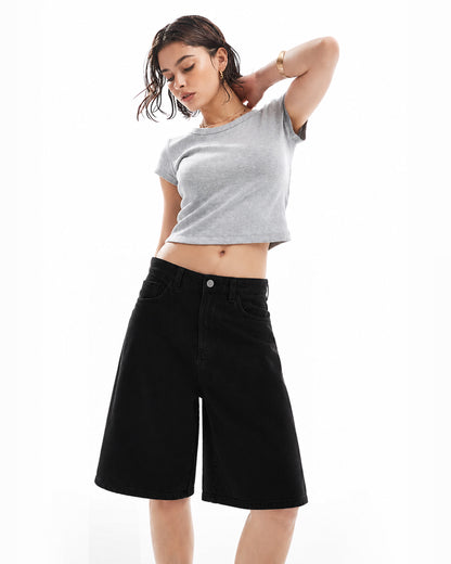 Short Denim Dolciente Black