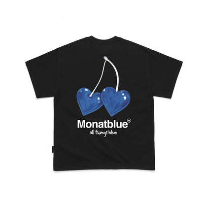T-shirt Blue Cherry Heart