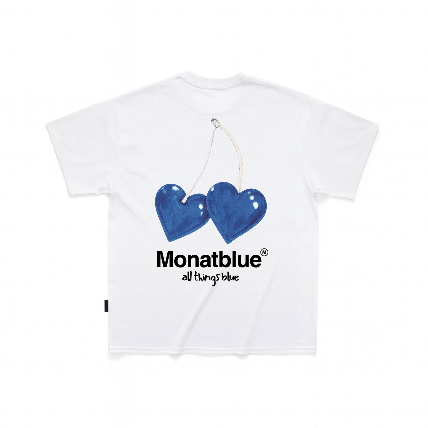 T-shirt Blue Cherry Heart