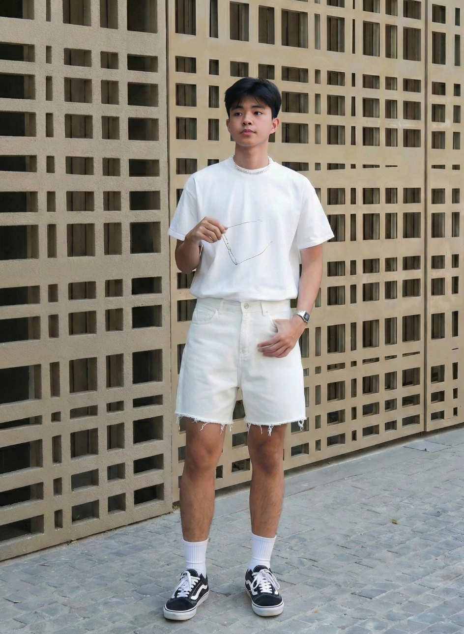 Monat Blanc Fray Shorts