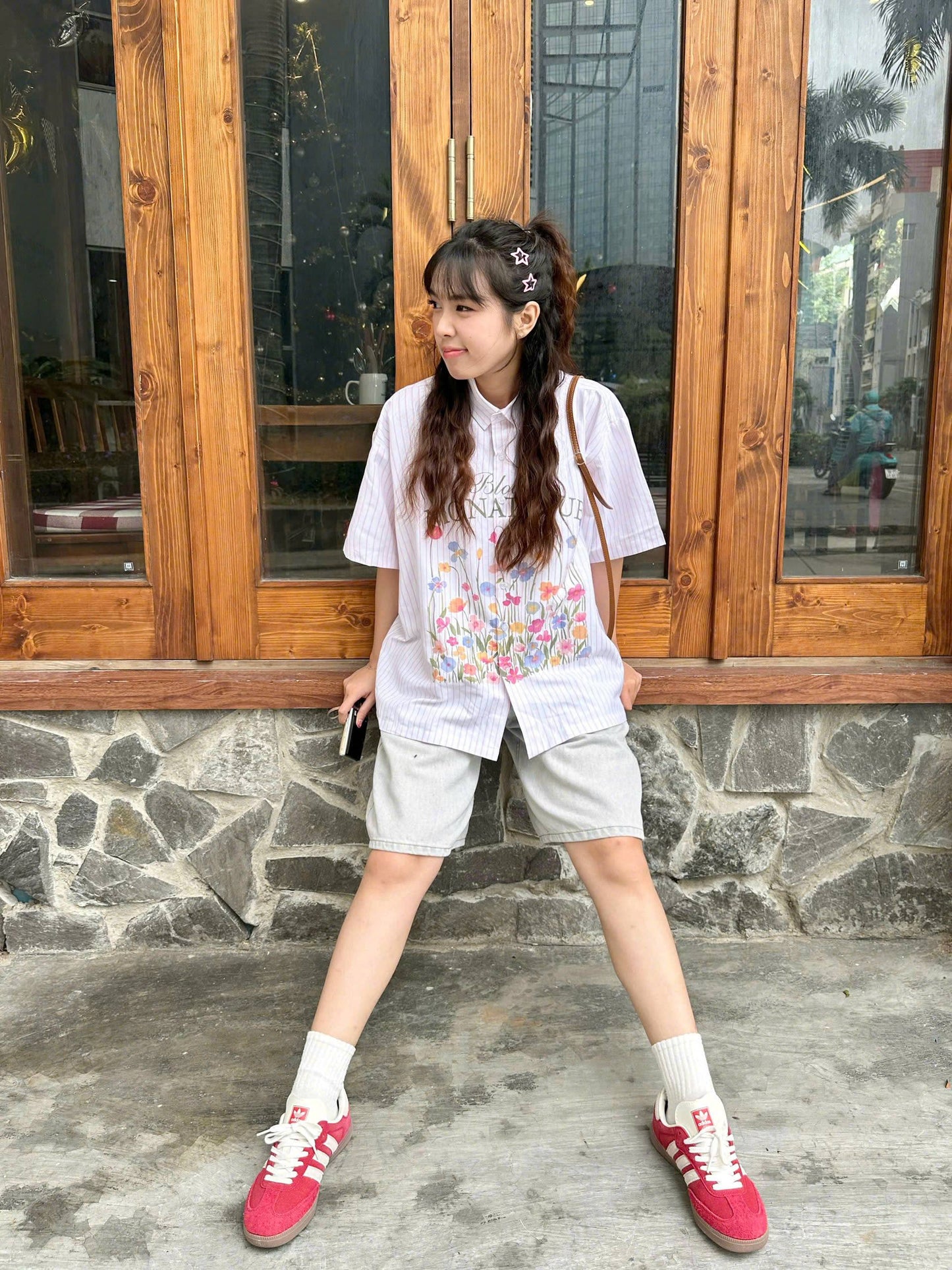 Shirt Boxy Bloom Oxford