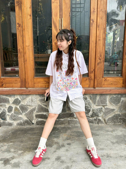 Shirt Boxy Bloom Oxford