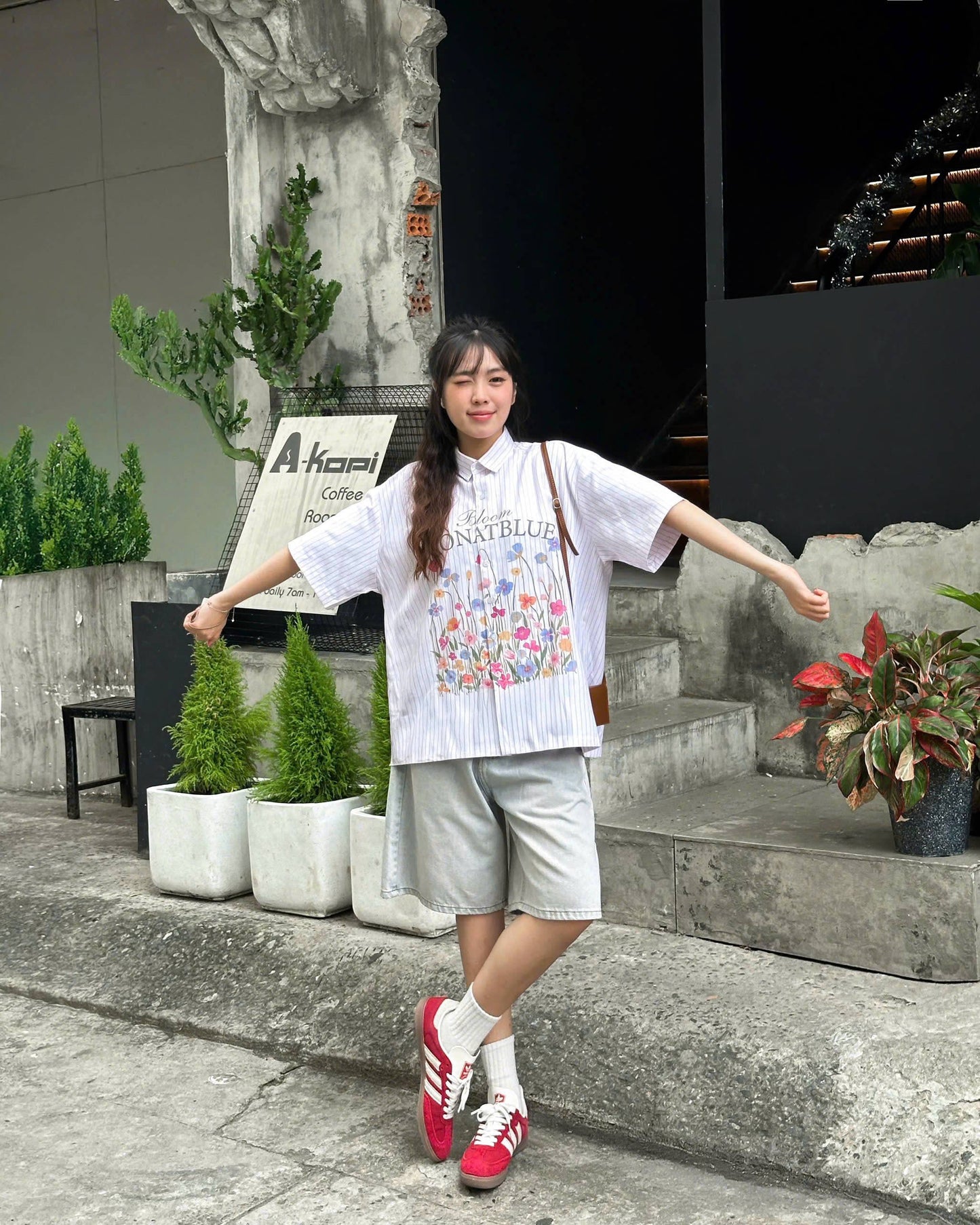 Shirt Boxy Bloom Oxford