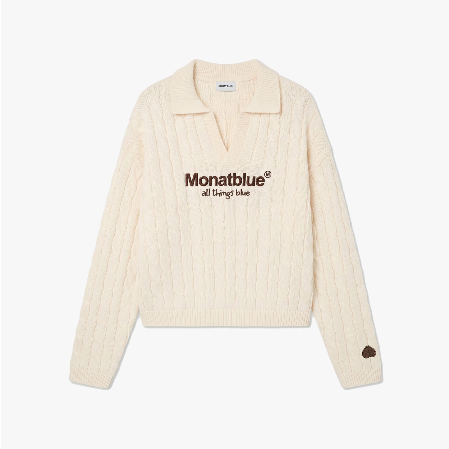 CHERISH Knit Polo - Cream